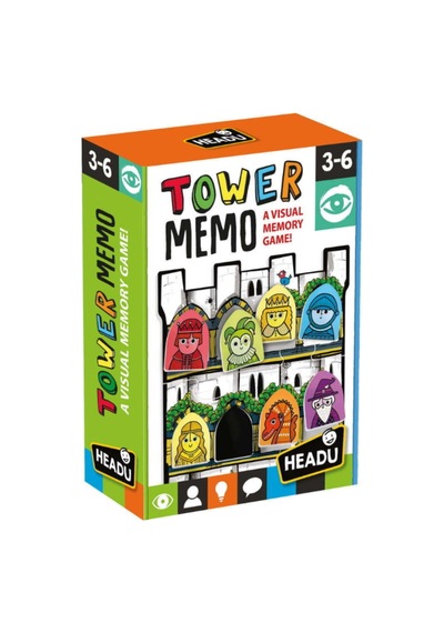 Headu Tower Memo - Kule Hafızası Yapbozu 3 - 6 Yaş - Mu29419