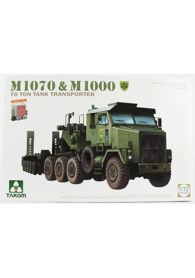 Takom 5021 1/72 Ölçek, M1070 Çekici Ve M1000 Römorklu, 70 Ton Tank Taşıyıcı Plastik Model Kiti-58204