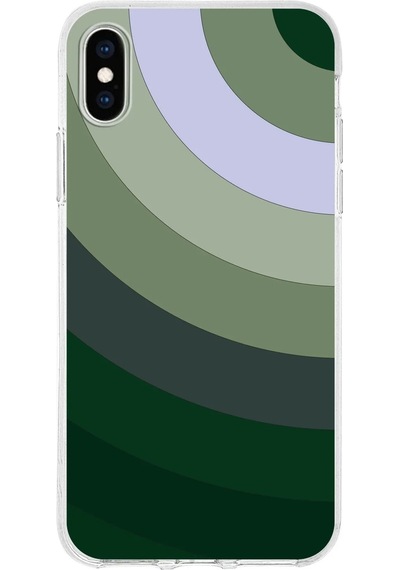 Apple Uyumlu iPhone X Kapak Renk Cümbüşü Tasarımlı Şeffaf Silikon Kılıf