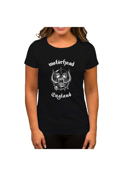 Motörhead England Siyah Kadın Tişört Siyah