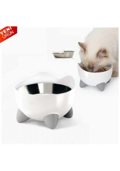 Catit Pixi Hazneli Çelik Mama Kabı