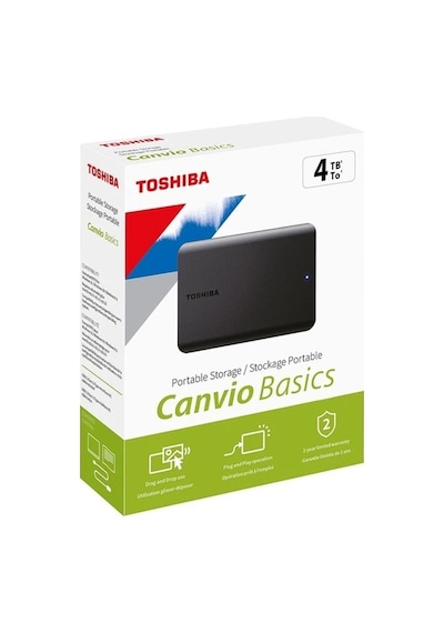 Toshıba 2.5 Canvıo Basıc 4tb Usb 3.2 2.5 Gen1 Harıcı Harddısk Siyah Hdtb540ek3ca