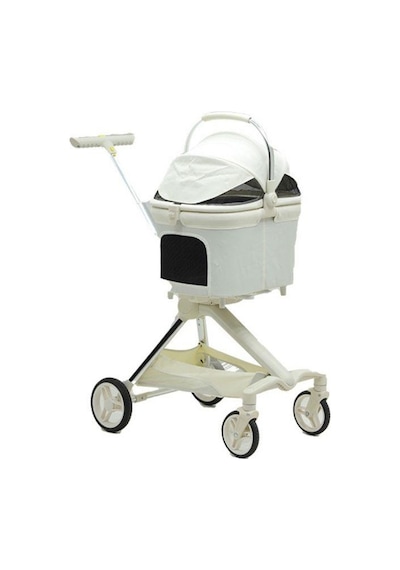 Eurodog Katlanabilir Köpek Arabası Beyaz 66x52x110 Cm