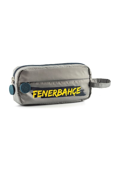Fenerbahçe Orijinal Lisanslı Kalemlik Çift Gözlü Kalem Kutusu Gri