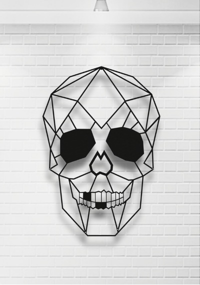 Kurukafa Skull Metal Duvar Dekoru