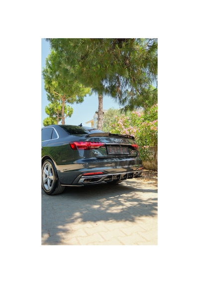 Audi A4 Difüzör 2019-2024 Standart / Advanced / Business Uyumlu Parlak Siyah Arka Difüzör