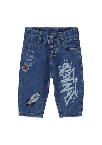 Civil Baby Skate Baggy 6-18 Ay Pantolon - Mavi Orta Mavi