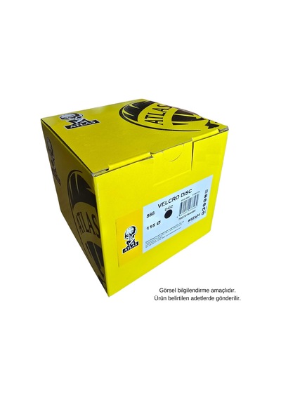 Atlas Gt888 Yuvarlak Disk Cırt Zımpara 115 Mm - P40 Kum - 100 Adet