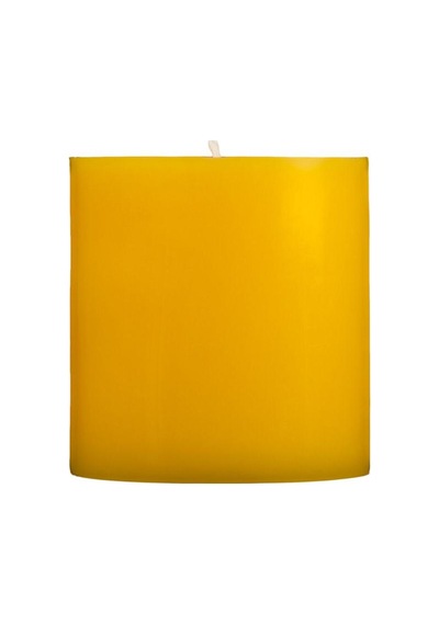 7x7 Sarı Silindir Mum Sarı