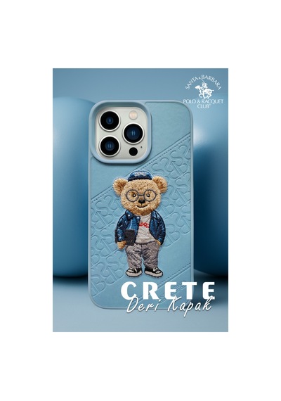 Santa Barbara Polo Racquet Club Apple Uyumlu iPhone 13 Pro Kılıf Crete 3boyutlu Pu Deri İçi Süet Kapak Mor