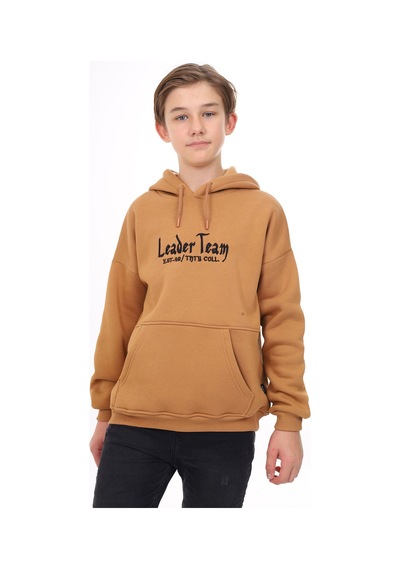 Toontoy Kids Toontoy Erkek Çocuk Oversize Kapüşonlu Cepli Düşük Omuz Baskılı Sweatshirt - 2 İplik Kahverengi Toontoy Kids Toontoy Erkek Çocuk Oversize Kapüşonlu Cepli Düşük Omuz Baskılı Sweatshirt - 2 İplik Kahverengi