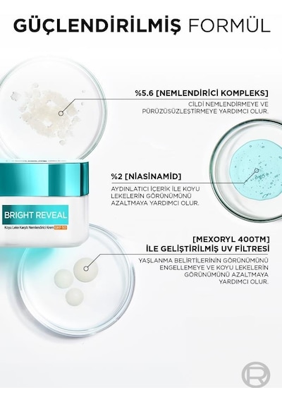 L'Oréal Paris Bright Reveal Koyu Leke Karşıtı Nemlendirici Krem 50 ML