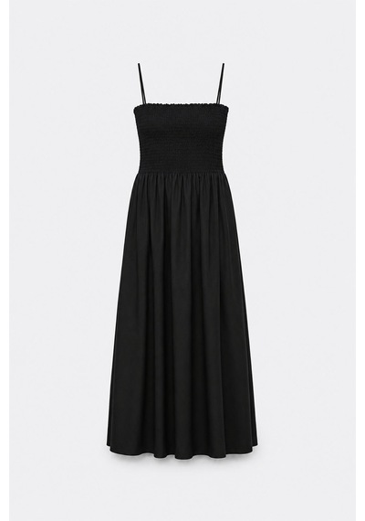 Suud Collection Siyah Alira Maxi Elbise