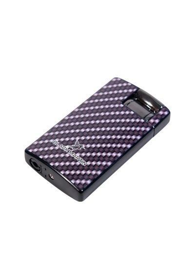 Black Martin Tek Torch Pürmüz Karbon Desenli Siyah Puro Çakmağı - Tr9297