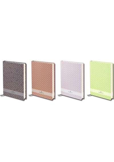 Faber-castell - Puantiyeli Sert Kapak Çizgisiz Defter A5 120yp. 400604 Karışık