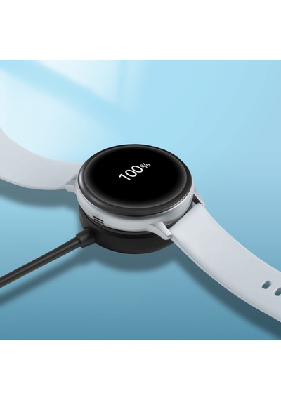 Samsung Uyumlu Galaxy Watch 5 Pro 45mm Asma Type-c Akıllı Saat Şarj Kablosu - Siyah