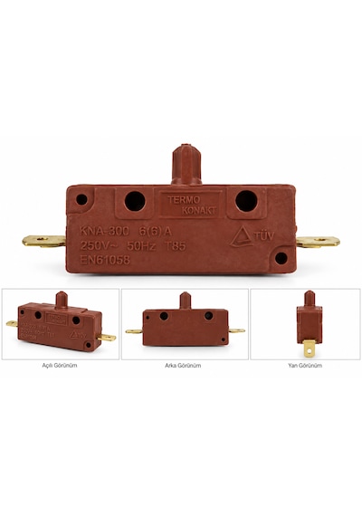 Termo Kontakt Kna-300 6 6 A 250v Termik Şalter Isı Anahtarı Şofbene Uyumlu 1