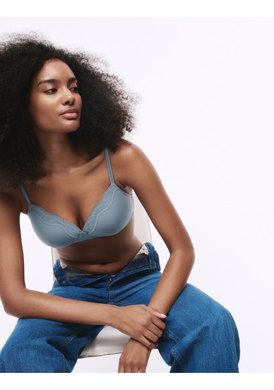 Marks & Spencer Jasmine Dantelli Desteksiz Full Cup Sütyen T33003008 Gri