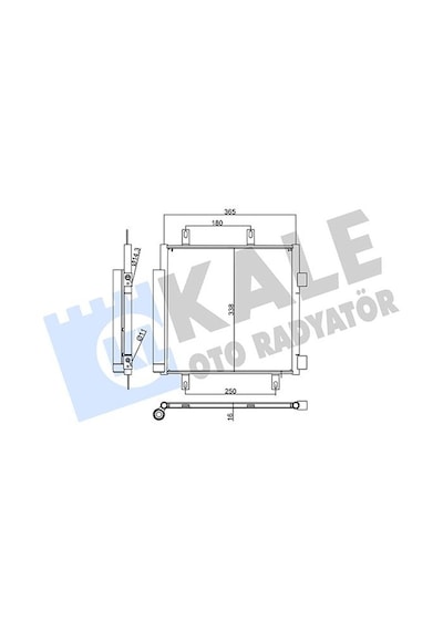 Kale 357850 Klima Radyatörü Kondenseri P107 05 14 1.0i 12v-1.4hdi 05 C1 1.0i 12v-1.4hdi 05 Al/al 6455.ef-6455.ee -