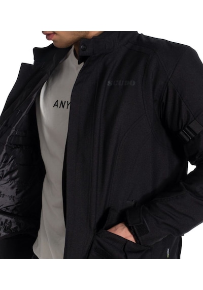 Scudo Vivaldi 4 Mevsim Motosiklet Ceketi - Siyah/siyah - 3xl
