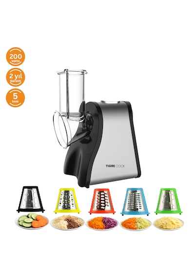 Tigrecook GS-907 5 'i 1 Arada Otomatik Doğrayıcı Ve Dilimleyici