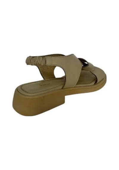 Kemal Tanca 862 M-320 Kadın Hakiki Deri Sandalet Bej