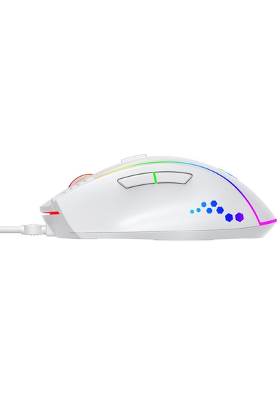 Blueforce Luxor Makro Atamalı Gaming Gamer Rgb Oyuncu Mouse 12800dpi Beyaz Driver Mevcut