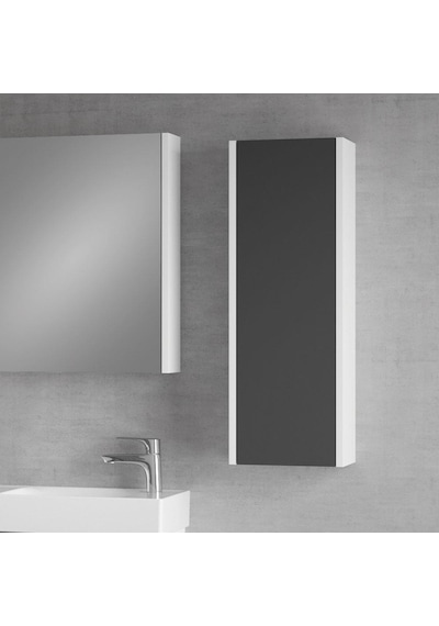 Denko Natalia 60 Cm Mdf Antrasit Gri Banyo Dolabı Takımı + Boy Dolabı Antrasit