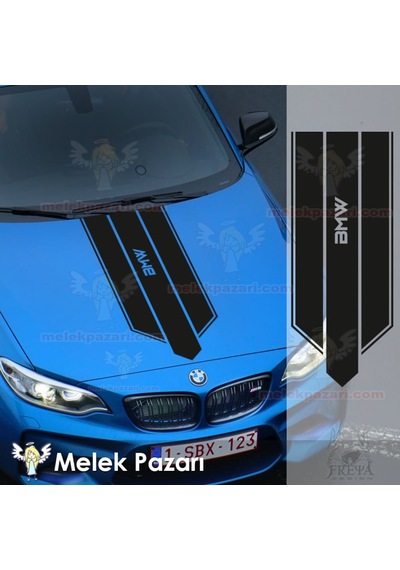 Oto Kaput Şerit Sticker, Araba Sticker