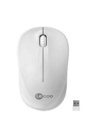 Lenovo Lecoo Ws206 Kablosuz 1200dpı 3 Tuşlu Beyaz Optik Mouse