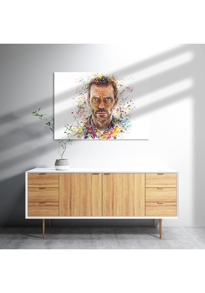 Cakasepetim Dr House Gregory Ve Sanatta Kapsül Görseli Ahşap Mdf Tablo