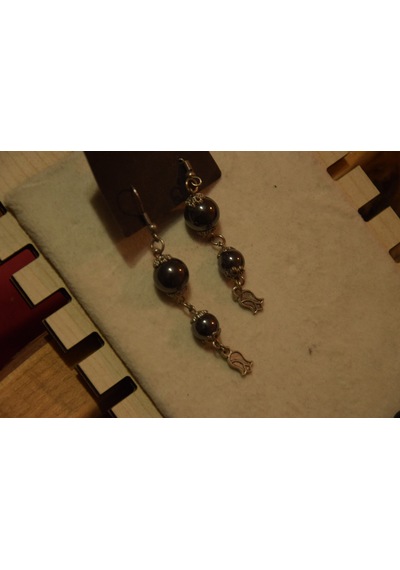 Hematit Küpe Onyx Bileklik Set Hematit & Akik Doğal Taş Hematit-küpe-akik-bileklik