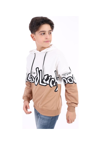 Toontoy Kids Toontoy Erkek Çocuk Baskılı Sweatshirt Kahverengi
