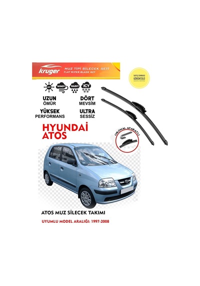 Hyundai Atos Uyumlu Silecek Silgi Silgeç Silgeç Silgi Takımı 10 11 Motor Araca Özel Aparat 1997-2008