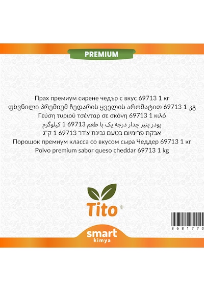 Toz Premium Çedar Peyniri Aroması 69713 1 Kg