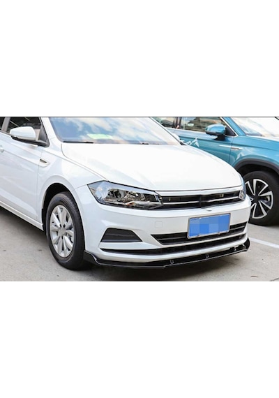 Vw Polo Ön Tampon Altı Lip Plastik Kulaklı Parlak Siyah 2018-