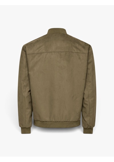 Only & Sons Onslucas Fake Suede Bomber Otw Noos Erkek Kahverengi Mont - 22027463