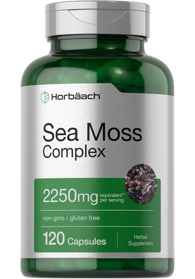 Horbäach Sea Moss Complex Complex a With Bladderwrack & Burdock Root 2250mg 120 Caps Aromasız