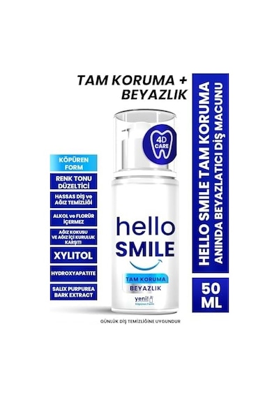 Hello Smıle Tam Koruma Anında Beyazlatıcı Diş Jeli 50 Ml