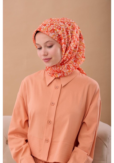 Silk Home Soft Eşarp 73091-33 Taş, Turuncu, Sarı Turuncu