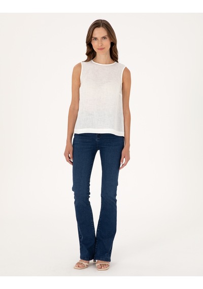 Pierre Cardin Kadın Beyaz Kısa Kollu Bluz 50309346-vr013