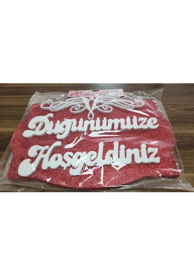 Strafor Kapı Süsü - Düğünümüze Hoşgeldiniz