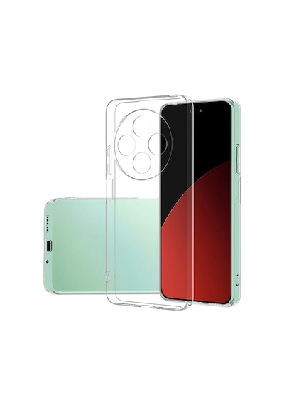 Fibaks Redmi 14c Uyumlu Kılıf Şeffaf Kamera Korumalı Renksiz Esnek Silikon Kapak Kilif