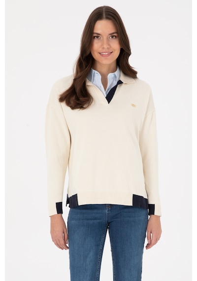 U.S. Polo Assn. U.s. Polo Assn. Kadın Kazak /triko 50314905-vr256 İnci