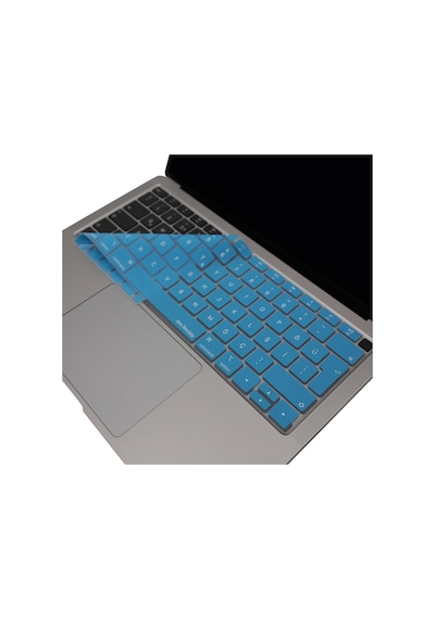 Apple Uyumlu MacBook Air 13 Klavye Koruyucu Türkçe Q Silikon İnce Yıkanabilir A1932 2018 2019 Siyah