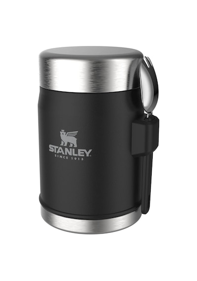 Stanley Classic Legendary Kaşıklı Yemek Termosu 0.4l Siyah