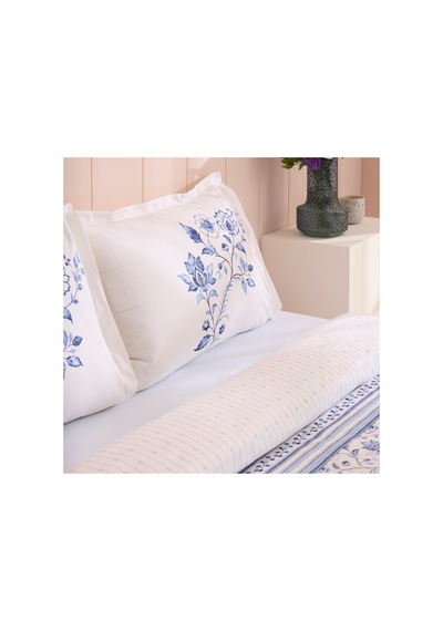 Kaşmir Home Belina %100 Pamuk Tek Kişilik Nevresim Takımı İndigo