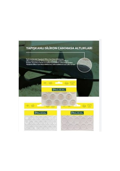 Şeffaf Silikon Eşya Koruyucu Kendinden Yapışkanlı Cam Masa Altlığı Kapı Stoperi - 645847371 Diğer