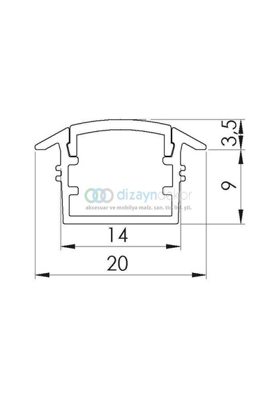 Dokunmatik Gömme Led Aydınlatma 60 Cm