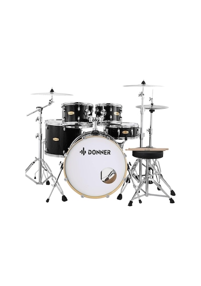 Donner Dds-520 5-parça 22" Akustik Davul Siyah